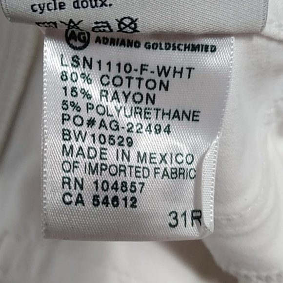 AG The Sateen Stilt Cigarette Leg size 31R - Picture 8 of 8